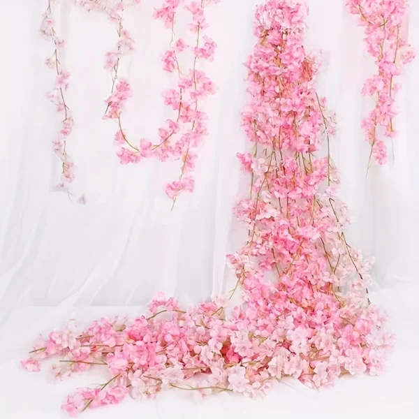 kf-S1455ac42cd8946ecabc445fd802868c3v Guirlande de fleurs artificielles Sakura rose – Décoration pour mariage et événements