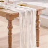 kf-S936e05e4941a46449c6d0958ebe36cf5G Chemin de Table en Tissu Semi-Transparent