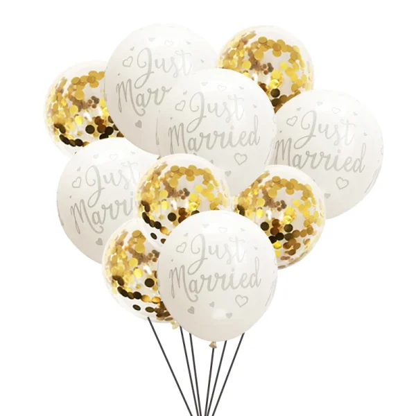 kf-Sd688db77d05b4ba5863dfd4dda7ed230L Ballons "Just Married" avec Confettis
