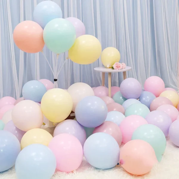 kf-H4b30e682fca04825ab66d3a2474726b1v Lot de 30/50 Ballons Pastel Macaron – Déco Douce et Tendance