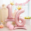 kf-S50c4527bedad4a65958f489b063ab09ew Ballon Géant en Aluminium Rose avec Couronne – 107 cm