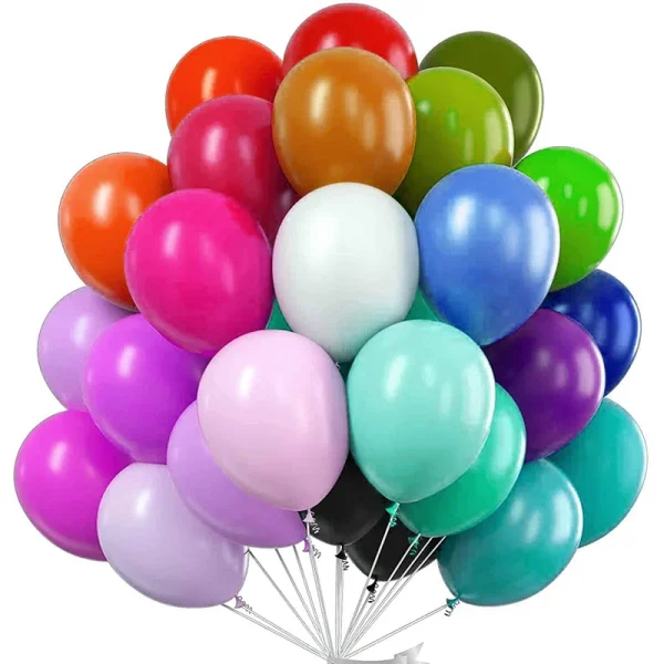 kf-S702e22d3d513484b94d7c96452a02c4a1 Lot de 10/20/30/50 Ballons Brillants – Couleurs au Choix