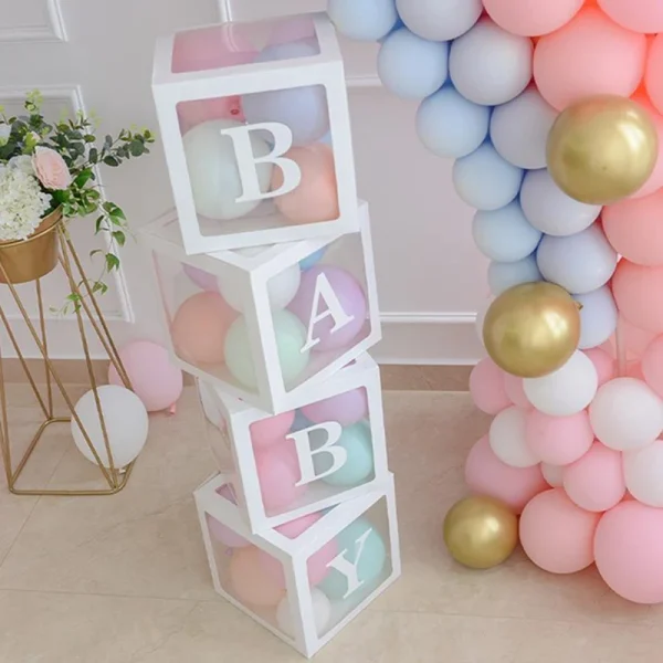 kf-HTB1c9Z.aHr1gK0jSZR0q6zP8XXa6 Pack de Lettres "BABY" – Boîte à Ballons Décorative