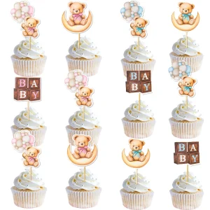 Décoration de Cupcake Ourson - 12/24 pièces
