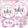 Nappe licorne arc-en-ciel PE, thème licorne heureuse, décorations de fête d'anniversaire, cadeaux pour enfants, couverture de Table, fournitures de réception-cadeau pour bébé pour filles