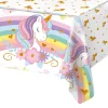 Nappe licorne arc-en-ciel PE, thème licorne heureuse, décorations de fête d'anniversaire, cadeaux pour enfants, couverture de Table, fournitures de réception-cadeau pour bébé pour filles