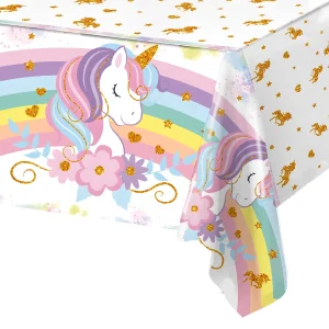 kf-S32c4547db35a41819d2a2bd10329da54z Nappe licorne arc-en-ciel PE, thème licorne heureuse, décorations de fête d'anniversaire, cadeaux pour enfants, couverture de Table, fournitures de réception-cadeau pour bébé pour filles