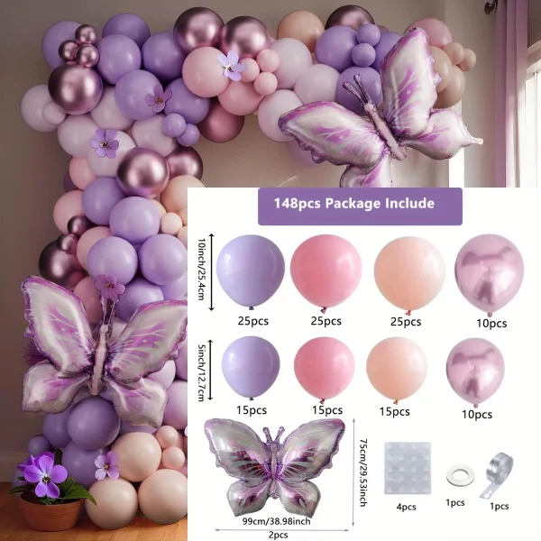 Papillon Violet Pastel