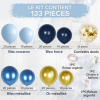 Ballons Bleu et Or