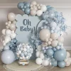 Bleu Poudré, Blanc et Beige